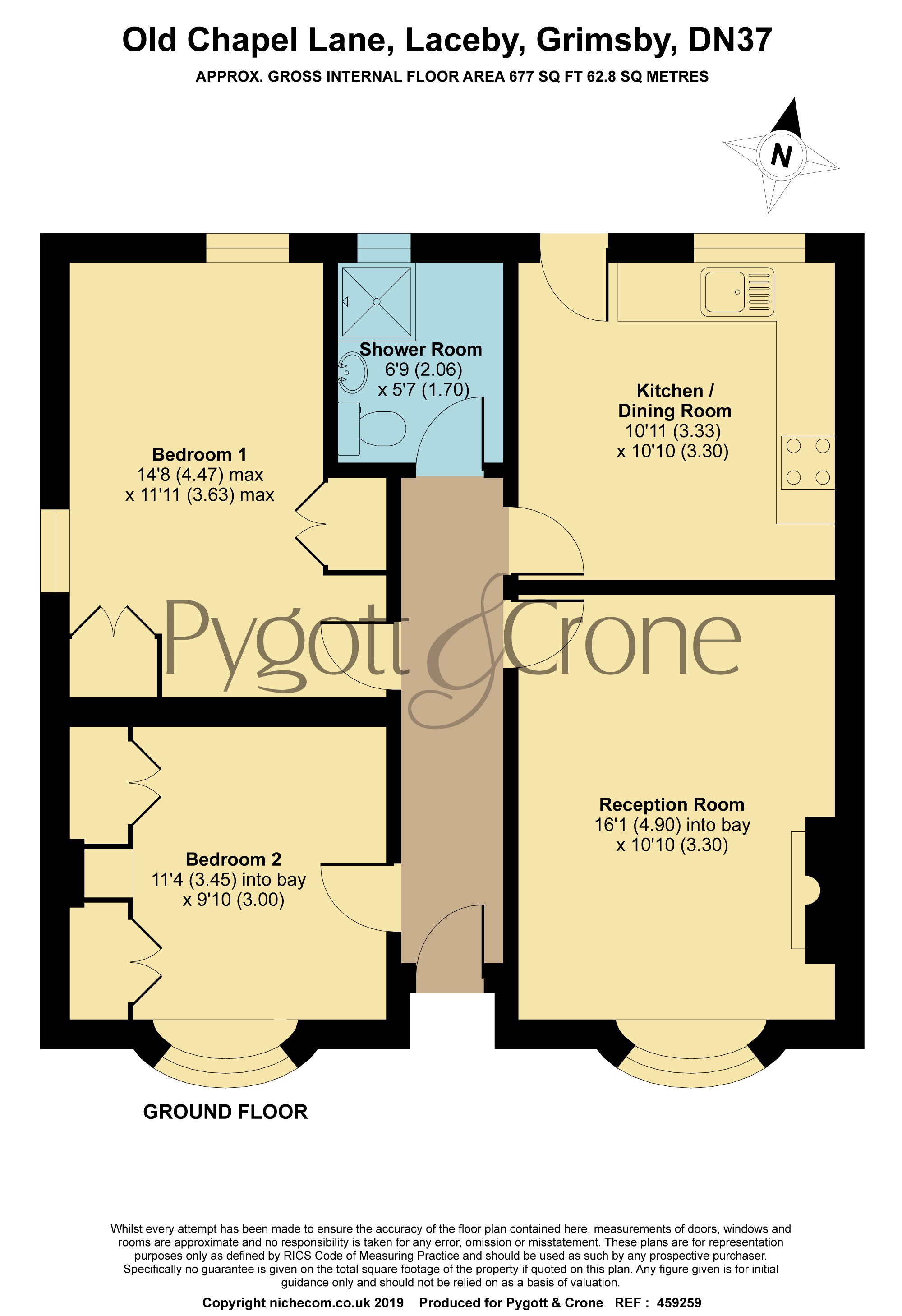 Old Chapel Lane, Laceby DN37, 2 bedroom bungalow to rent 67074505